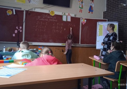 Дію ділення вивчали на уроці математики у 2 класі. Вч. Курдибаха Н.Б.