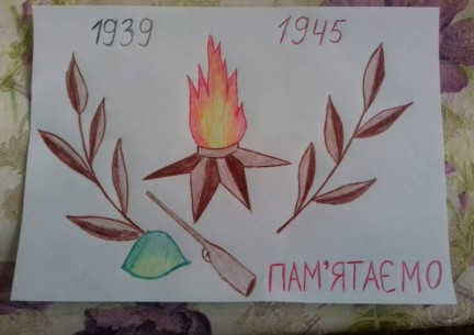 Виставка дитячих робіт " Пам'ятаємо минуле заради майбутнього"