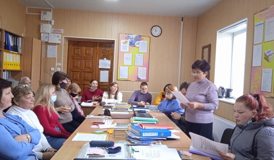 02 листопада 2021 р. в гімназії відбулася педрада на тему:« Спрямування діяльності педагогічного колективу на формування творчої активної особистості».