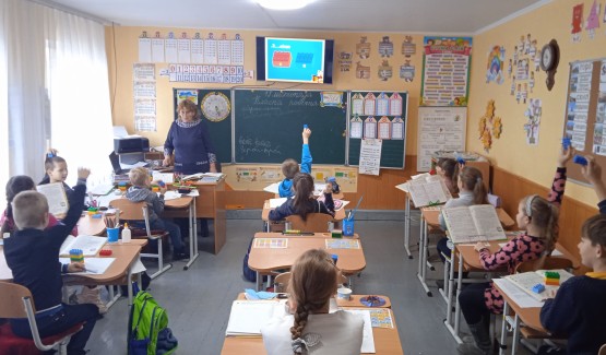 Урок української мови у 3 класі. Вч. Томчук В.П.