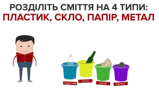 Сортуй сміття - врятуй життя!