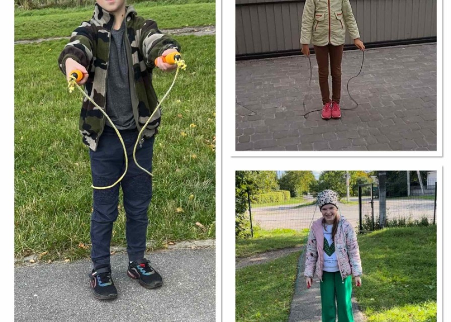 Змагання «Весела скакалка» на свіжому повітрі в 4 класі вчитель Марценюк Т.О