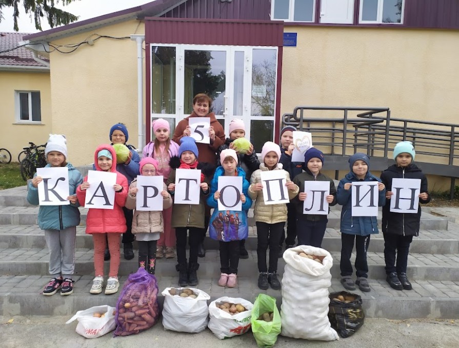 Лідери учнівського врядування з волонтерами гімназії провели благодійну акцію « 5 картоплин»